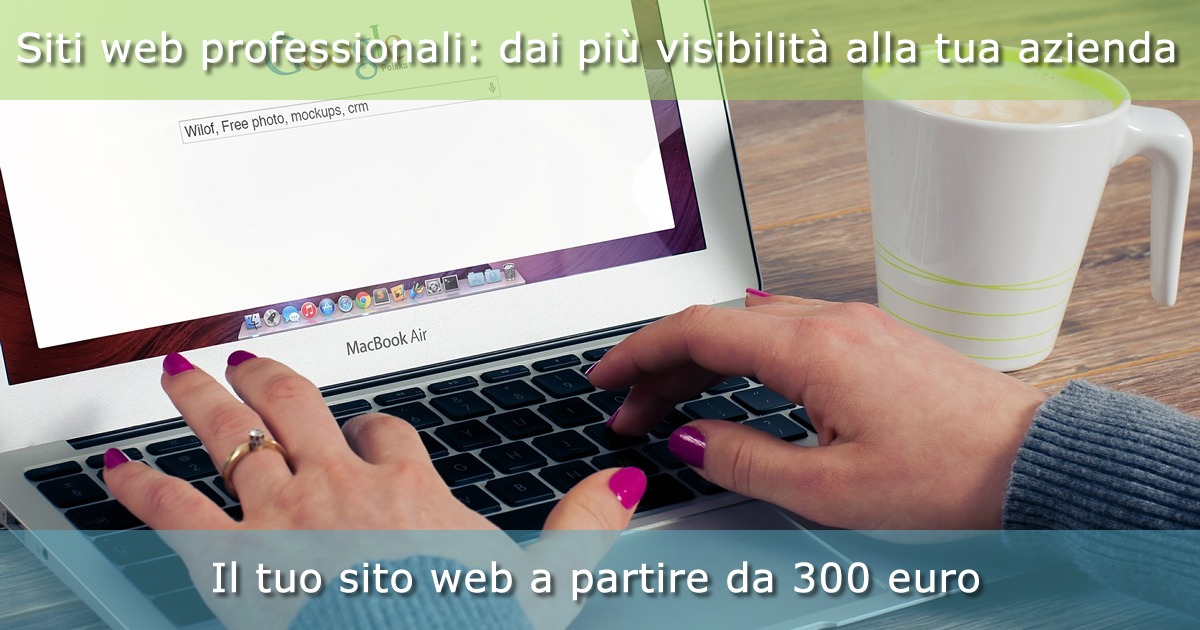 Sviluppiamo siti web a partire da 300 euro