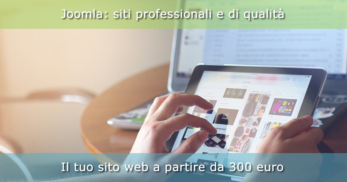 Sviluppiamo siti web con Joomla a partire da 300 euro