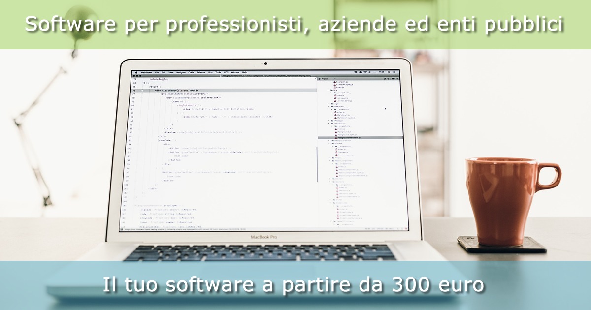 Software per professionisti, aziende ed enti pubblici